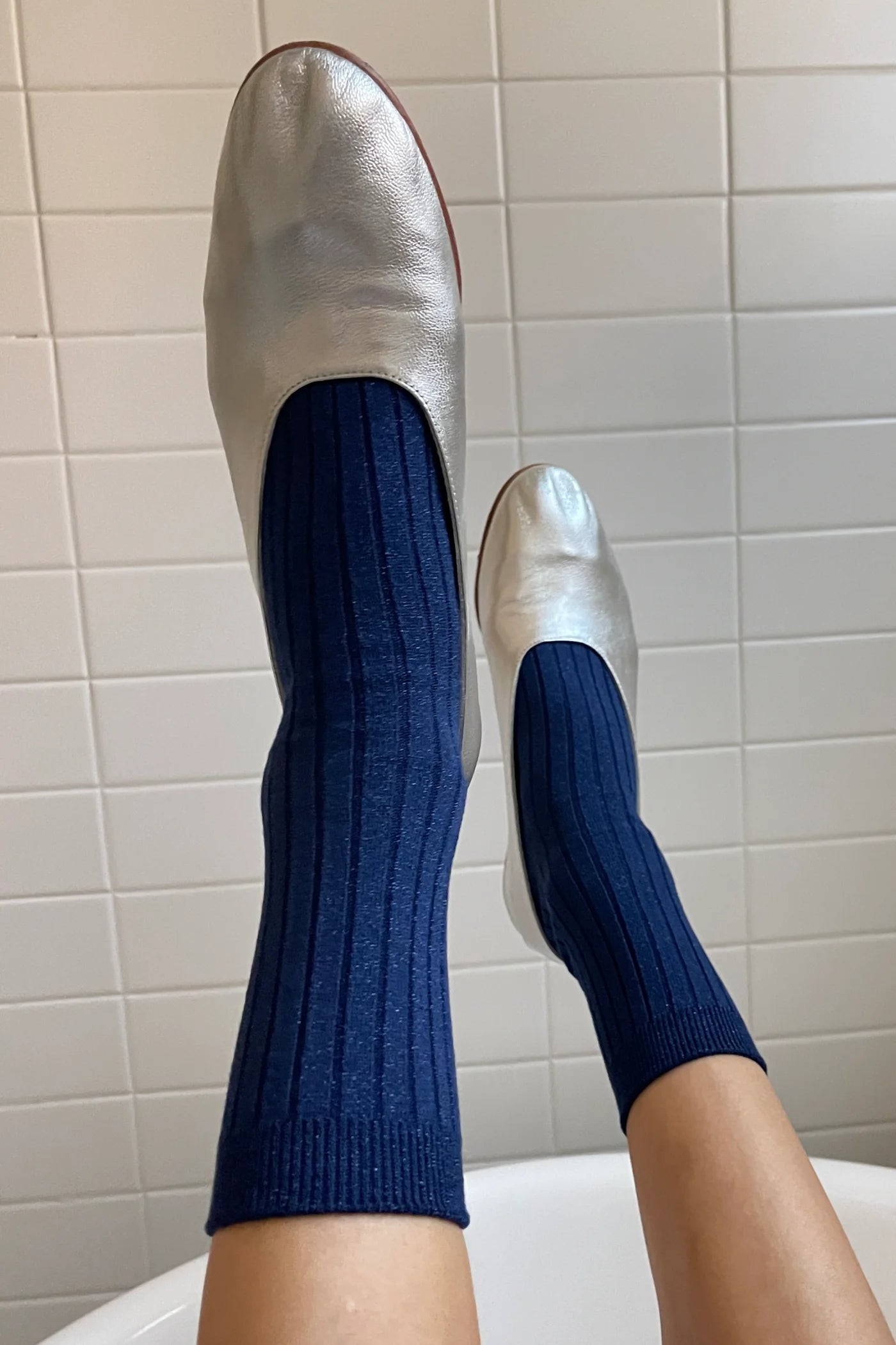 Le Bon Shoppe Her Socks Modal Lurex // Sapphire Glitter