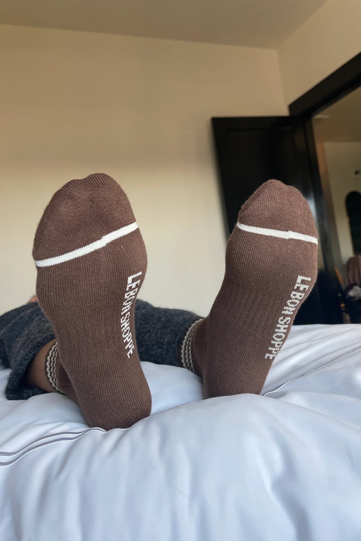 Le Bon Shoppe Girlfriend Socks // Mahogany