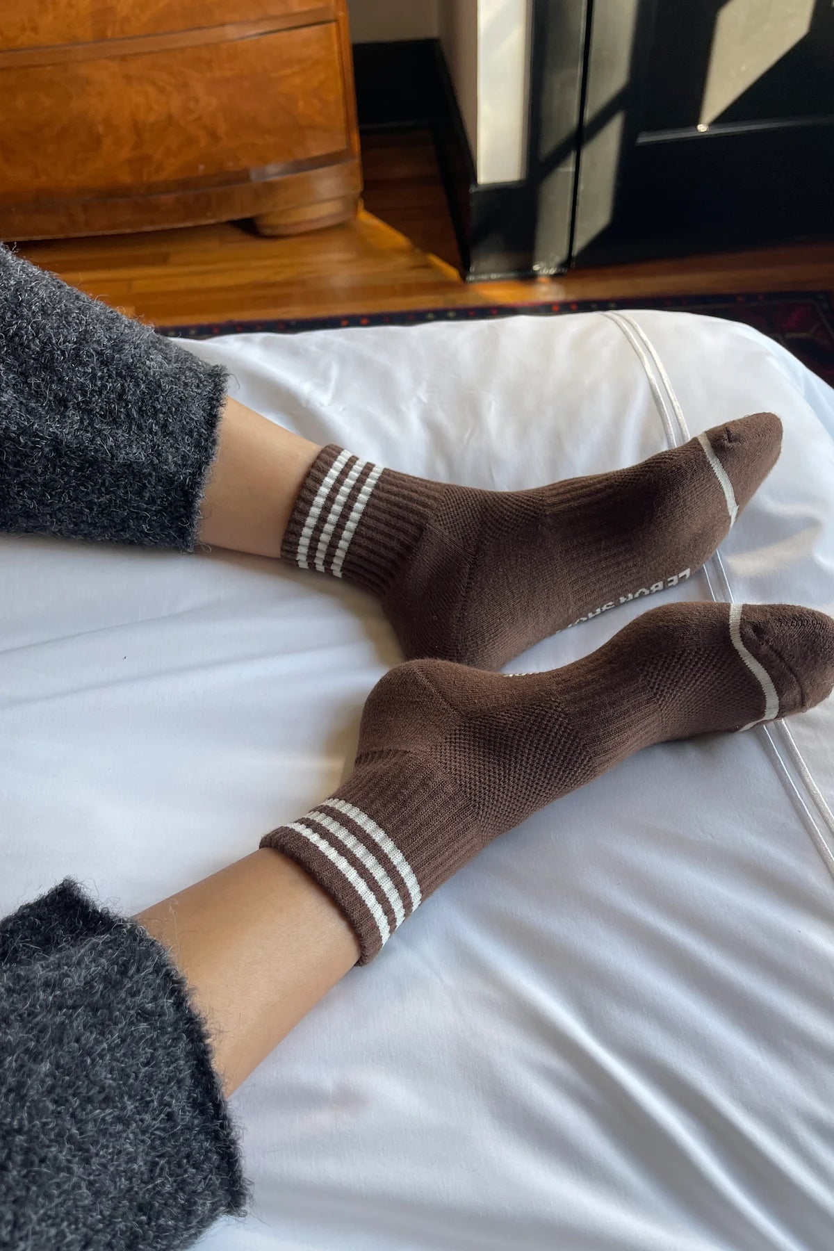 Le Bon Shoppe Girlfriend Socks // Mahogany