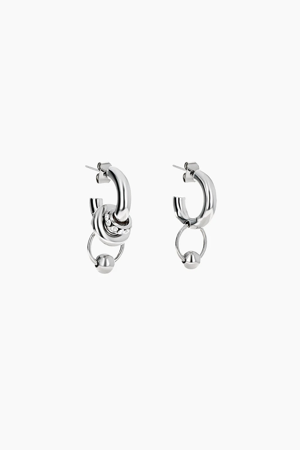 Justine Clenquet Isa Earrings // Silver