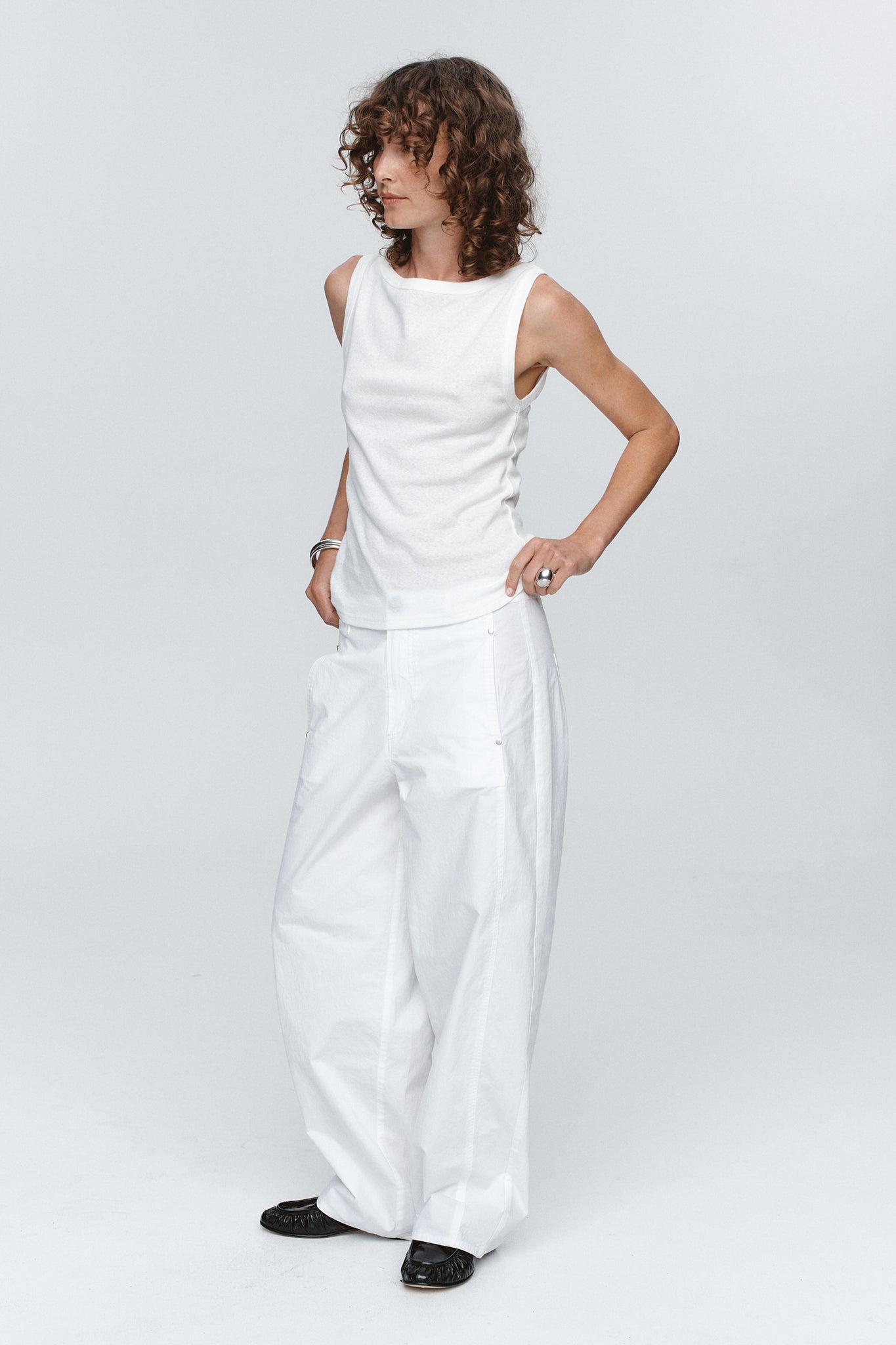 Marle Jill Singlet // Ivory