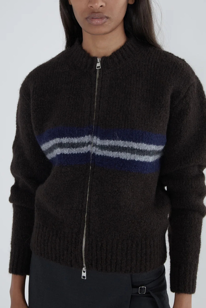 Paloma Wool Penalti Zip Knit // Brown