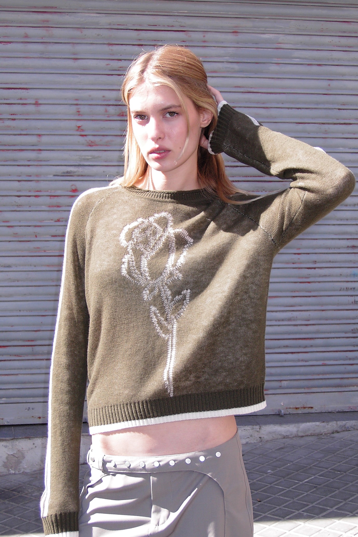 Muse Noor Rose Knit // Khaki