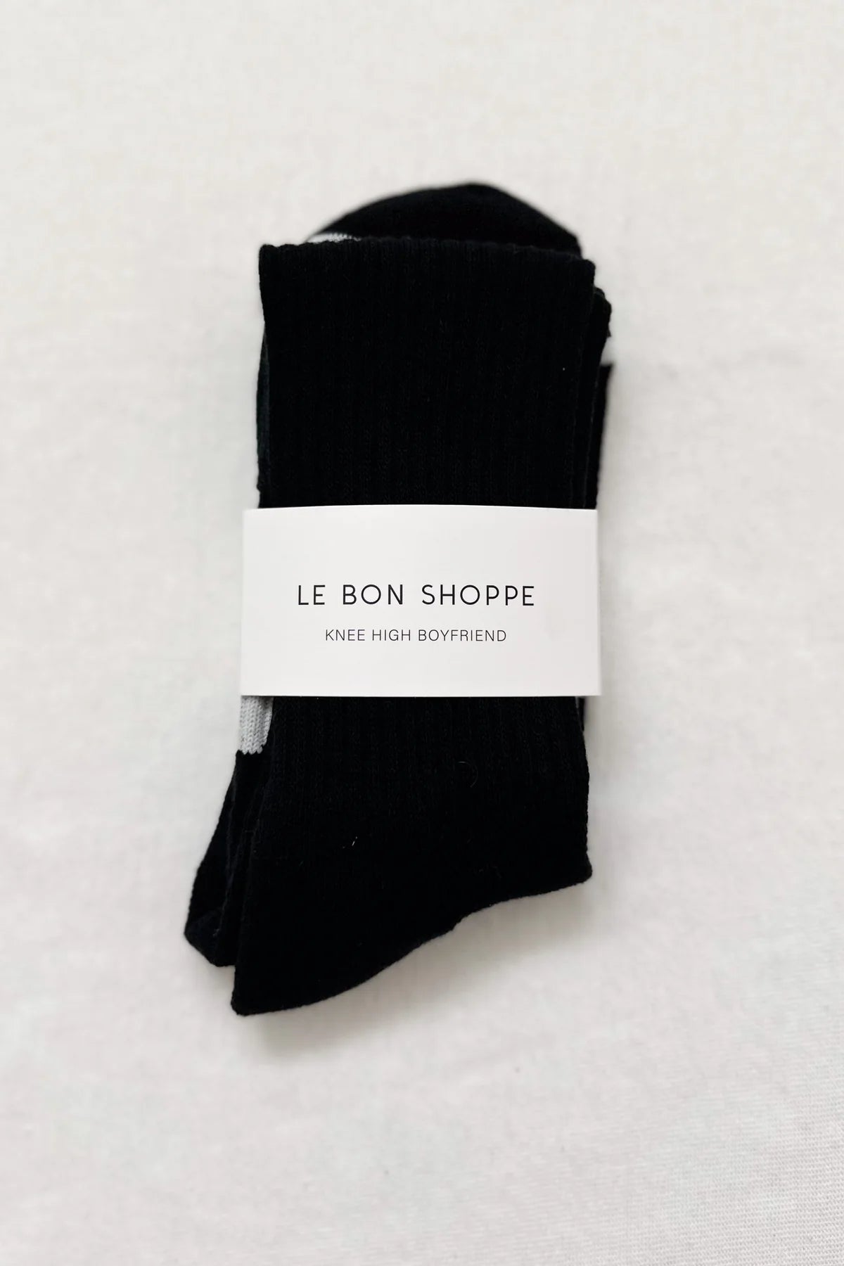 Le Bon Shoppe Knee High Boyfriend Socks // Black
