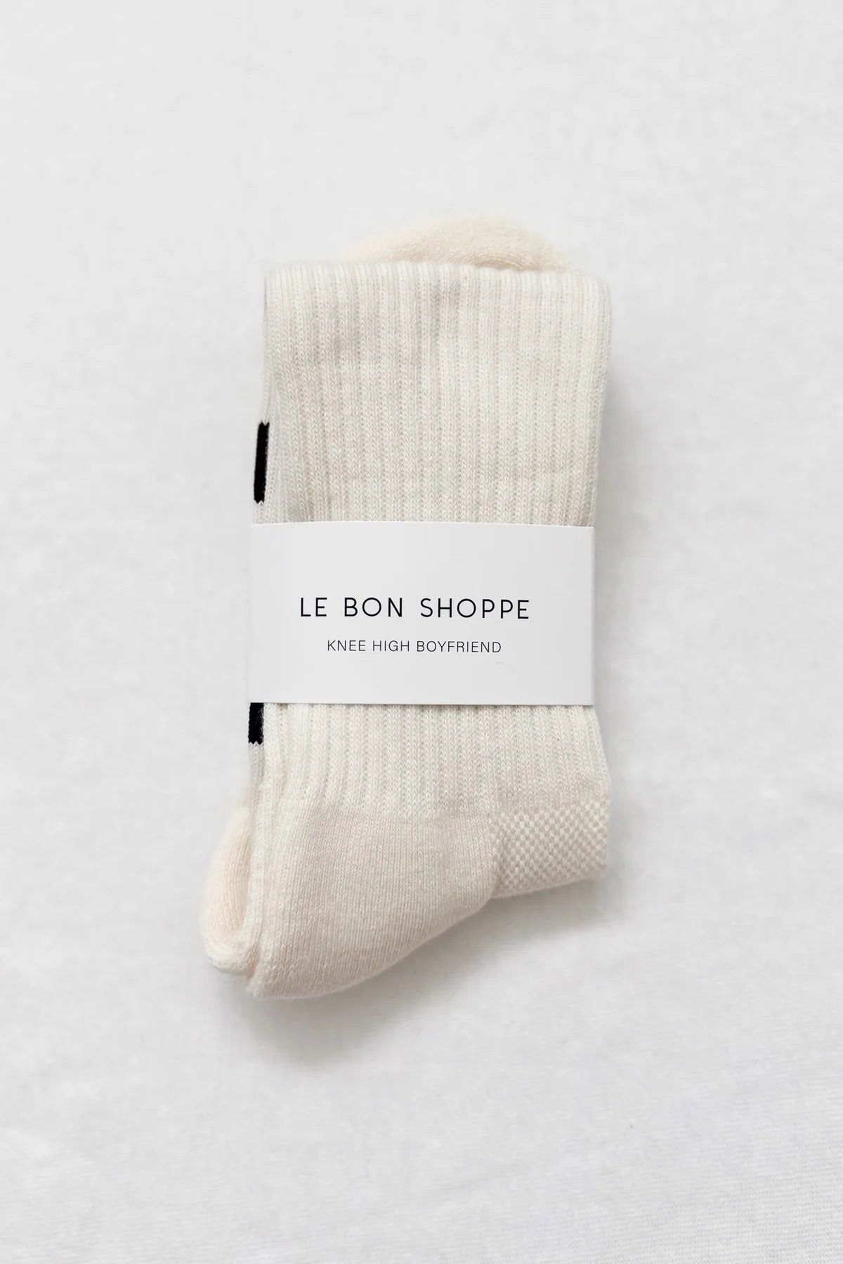 Le Bon Shoppe Knee High Boyfriend Socks // Cream