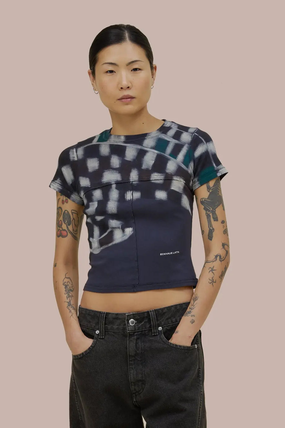 Eckhaus Latta Lapped Baby Tee // Porcupine