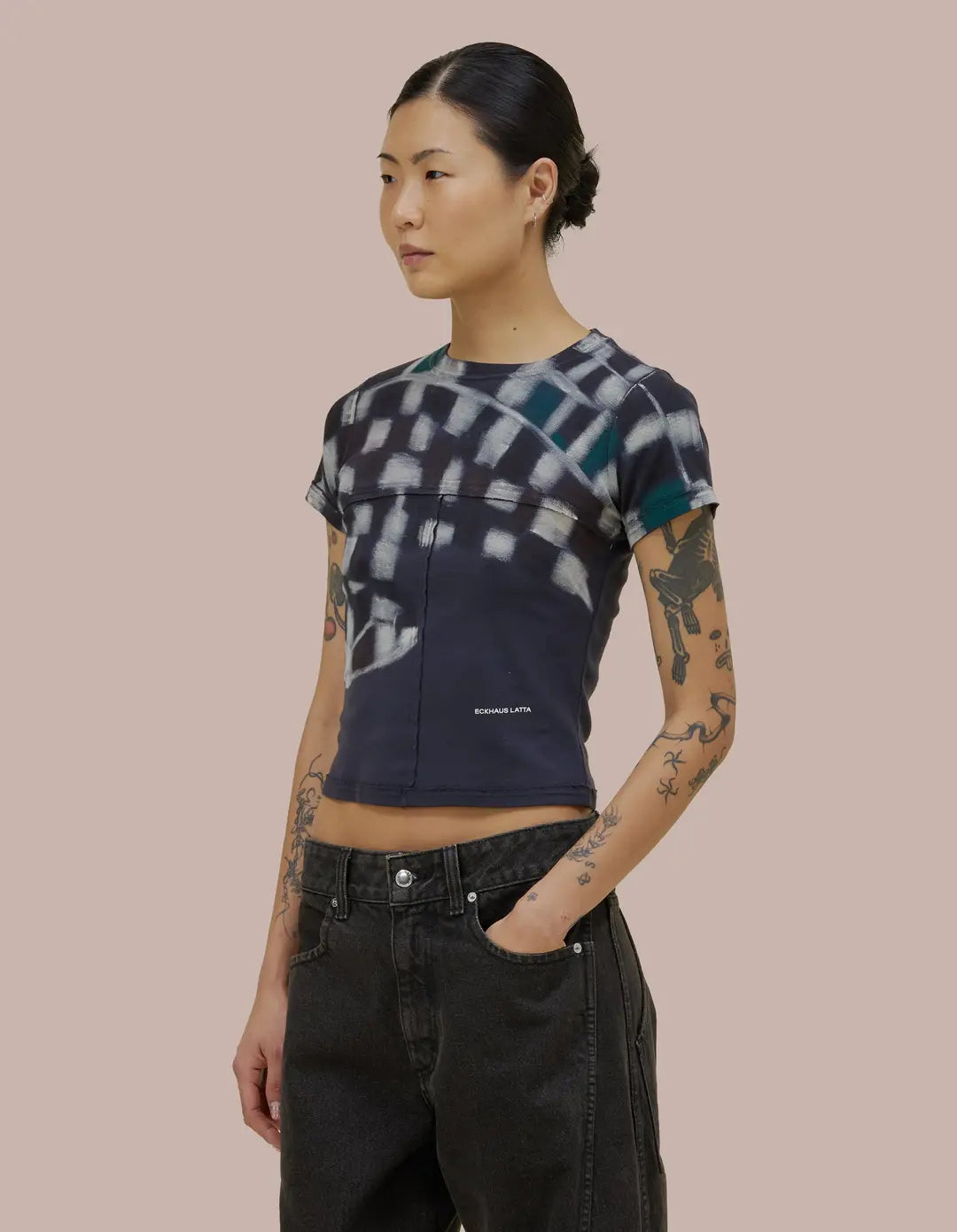 Eckhaus Latta Lapped Baby Tee // Porcupine