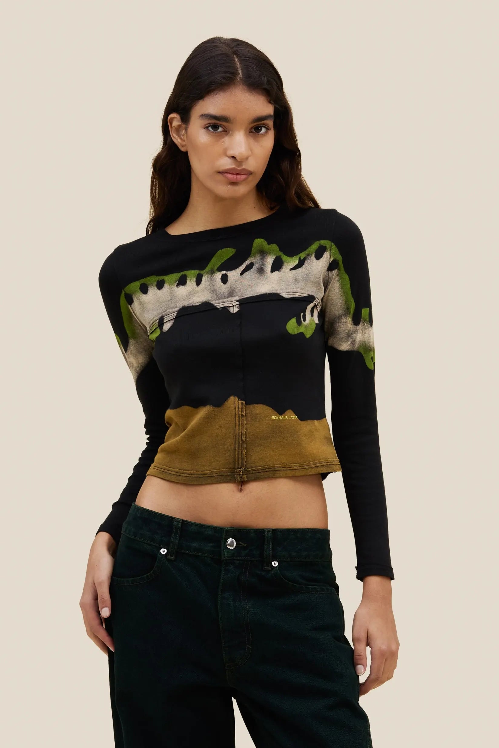 Eckhaus Latta Lapped Baby Crewneck // Kelp