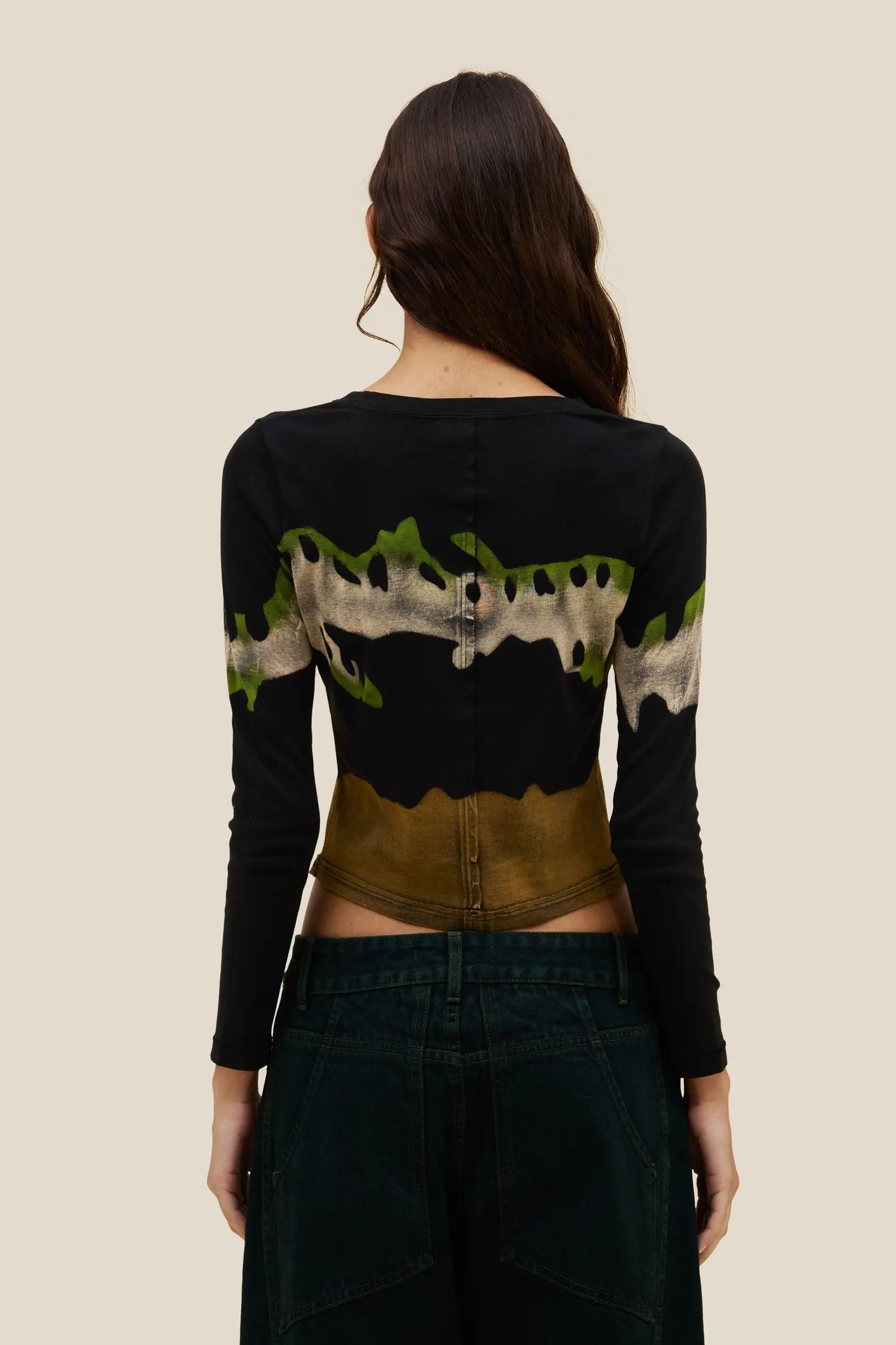 Eckhaus Latta Lapped Baby Crewneck // Kelp