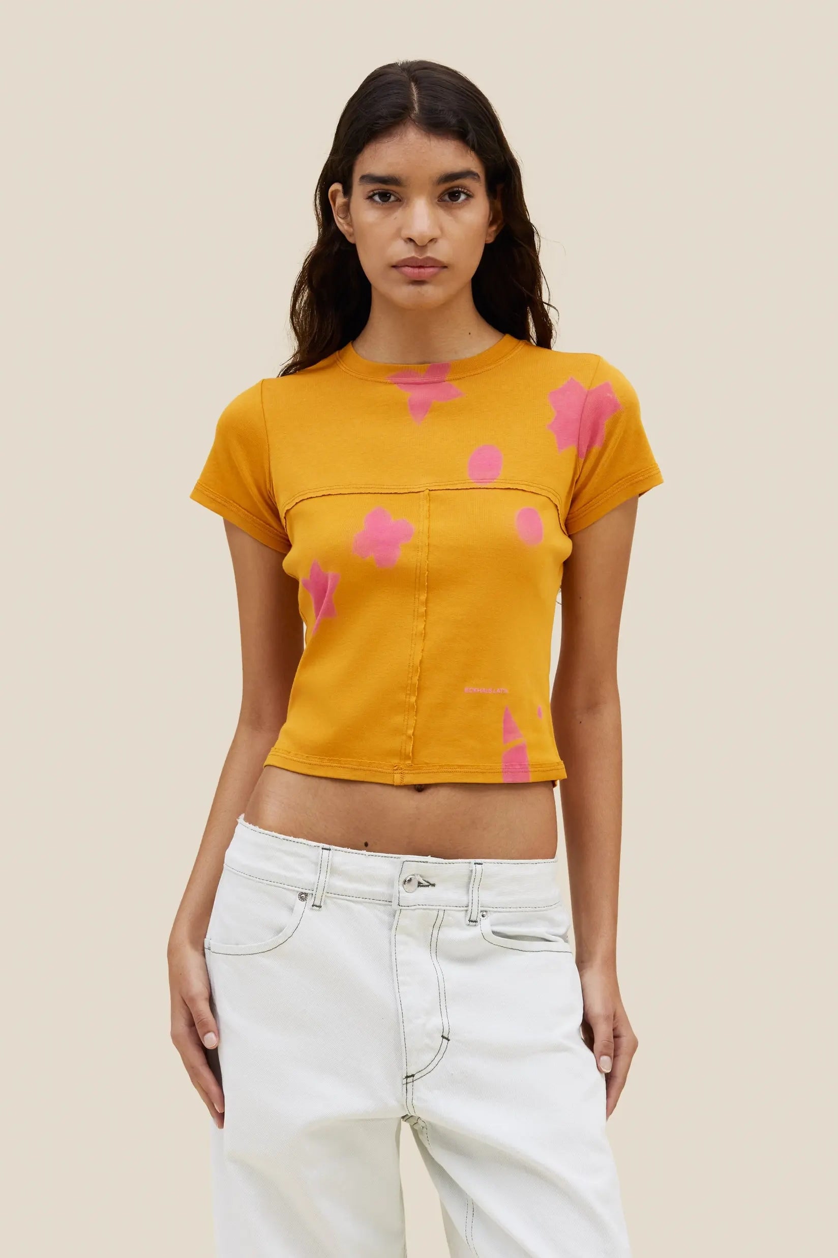 Eckhaus Latta Lapped Baby Tee // Pop