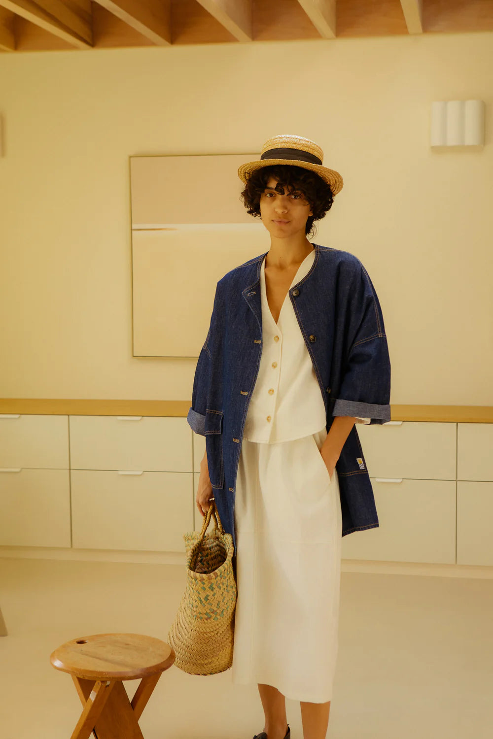 L.F. Markey Emile Skirt // Ecru