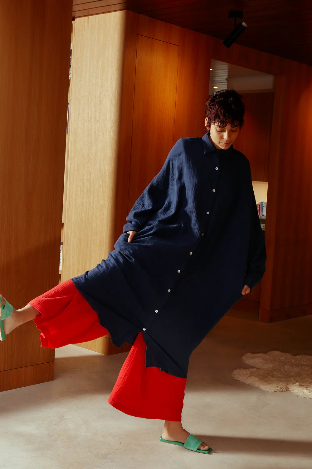 L.F. Markey Sylvan Dress // Navy