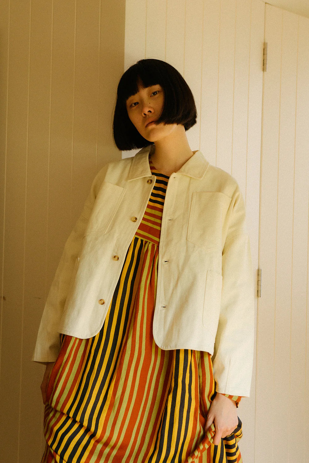 L.F. Markey Carson Chore Coat // Ecru