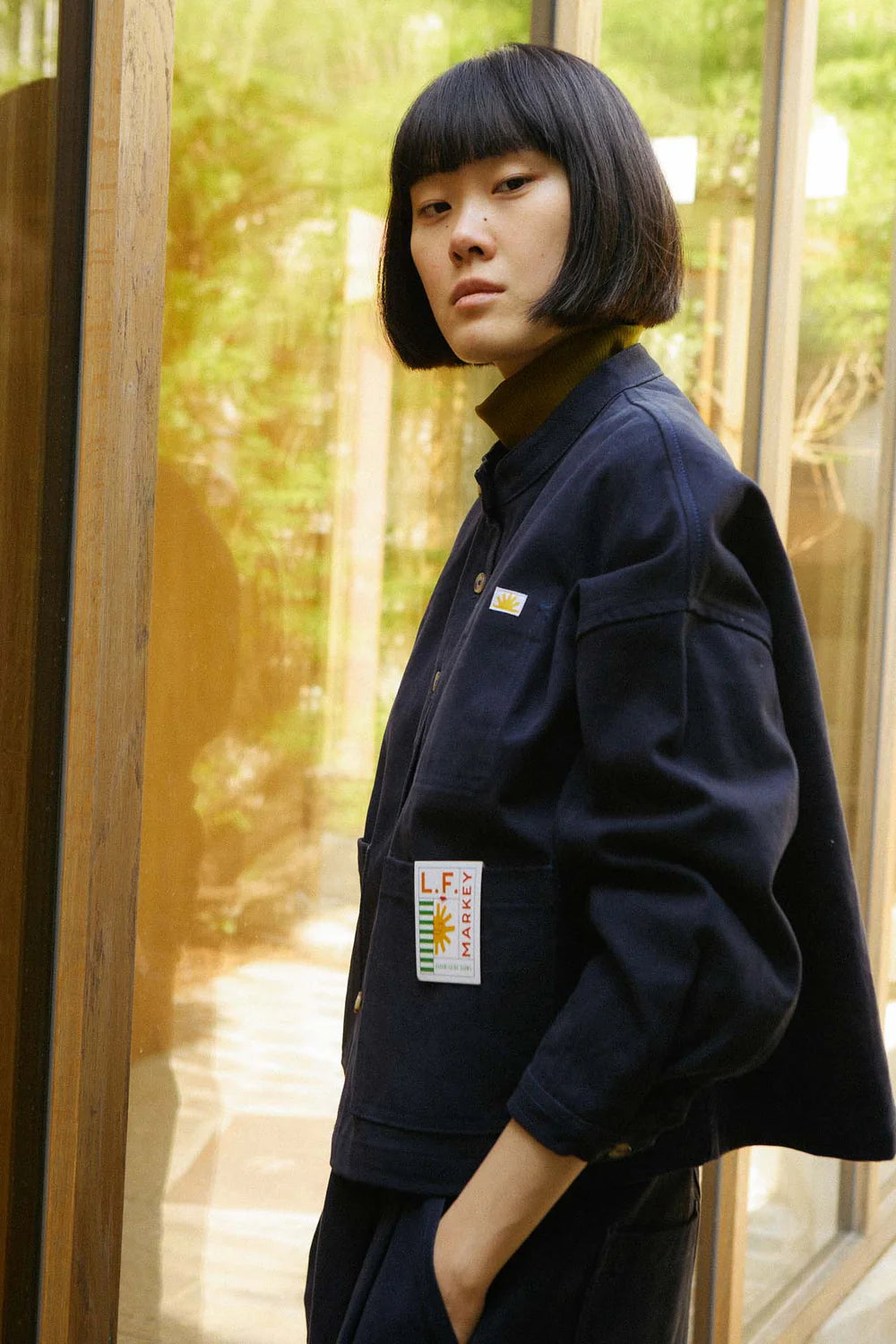 L.F. Markey Wide Chore Coat // Ink Blue