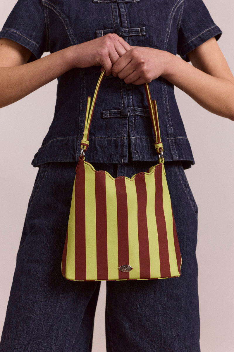 Damson Madder Lorelai Bag // Avo, Choc Stripe