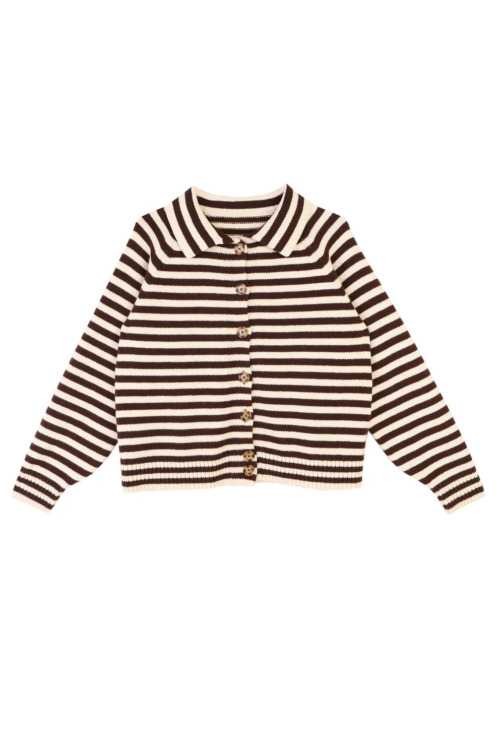 L.F. Markey Lytton Cardigan // Espresso Stripe