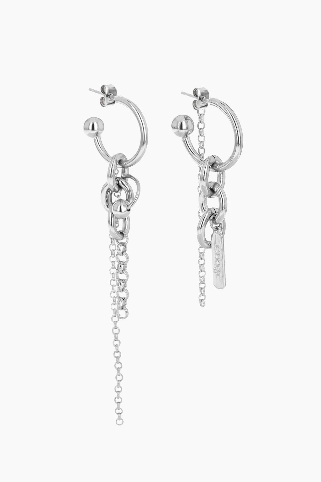 Justine Clenquet Lewis Earrings // Silver