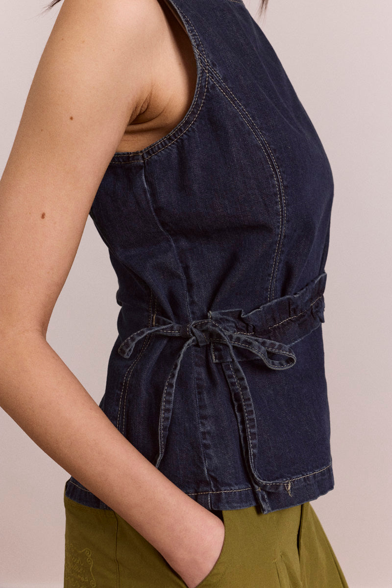 Damson Madder Maxime Top // Dark Indigo