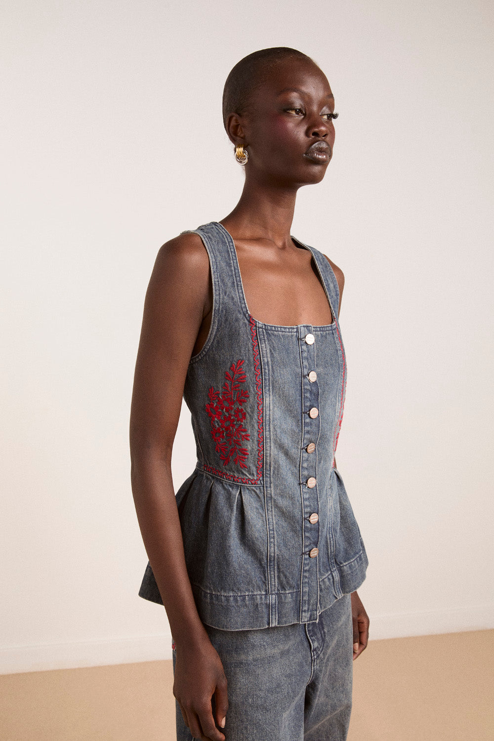 Damson Madder Mitzie Top // Harbour Wash