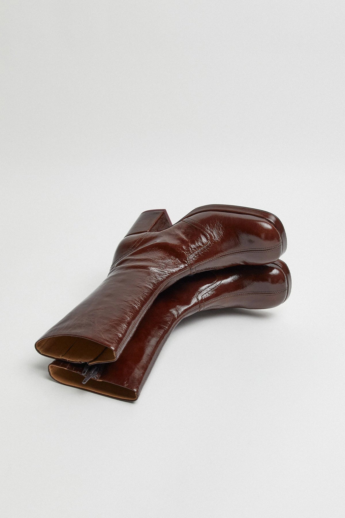 Miista Cass Boots // Brown Patent