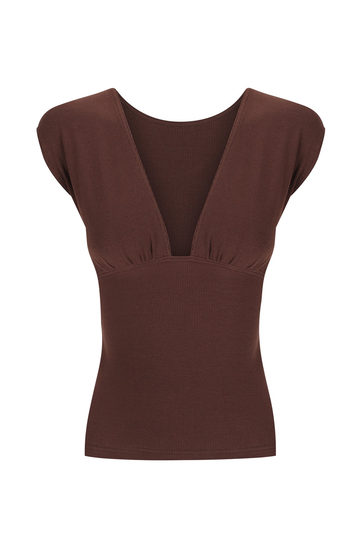 Dominique Healy Monroe Tee // Chocolate