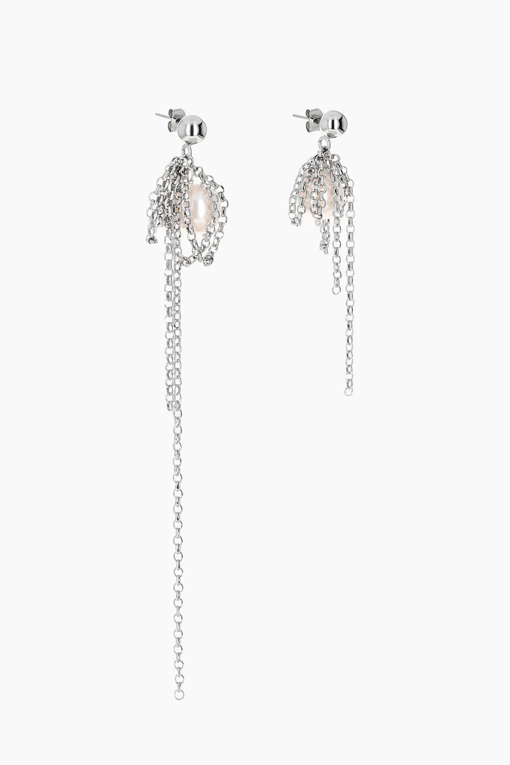 Justine Clenquet Nicole Earrings // Silver