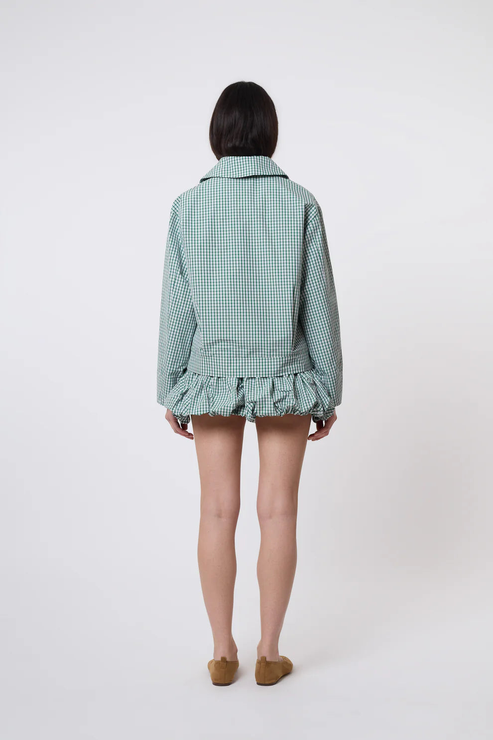 Catheclisma Olga Jacket // Green Vichy