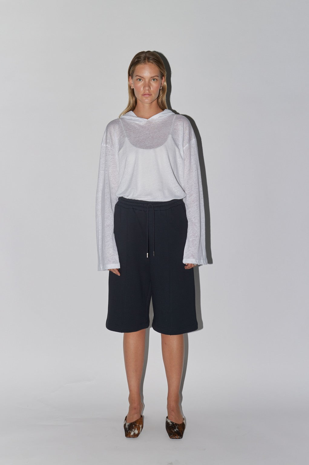 Oval Square First Sweat Bermudas // Black