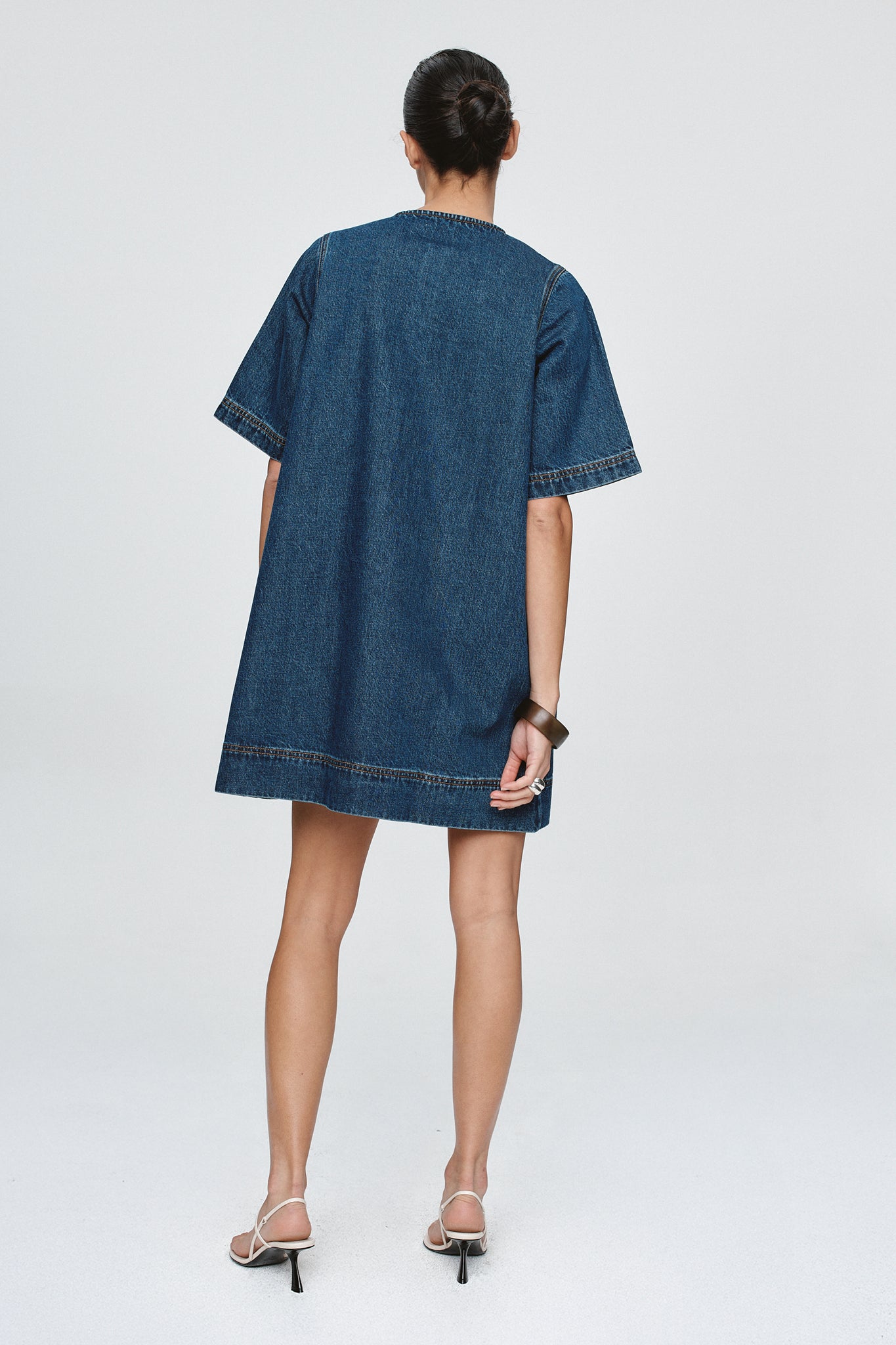 Marle Patch Pocket Dress // Classic Blue