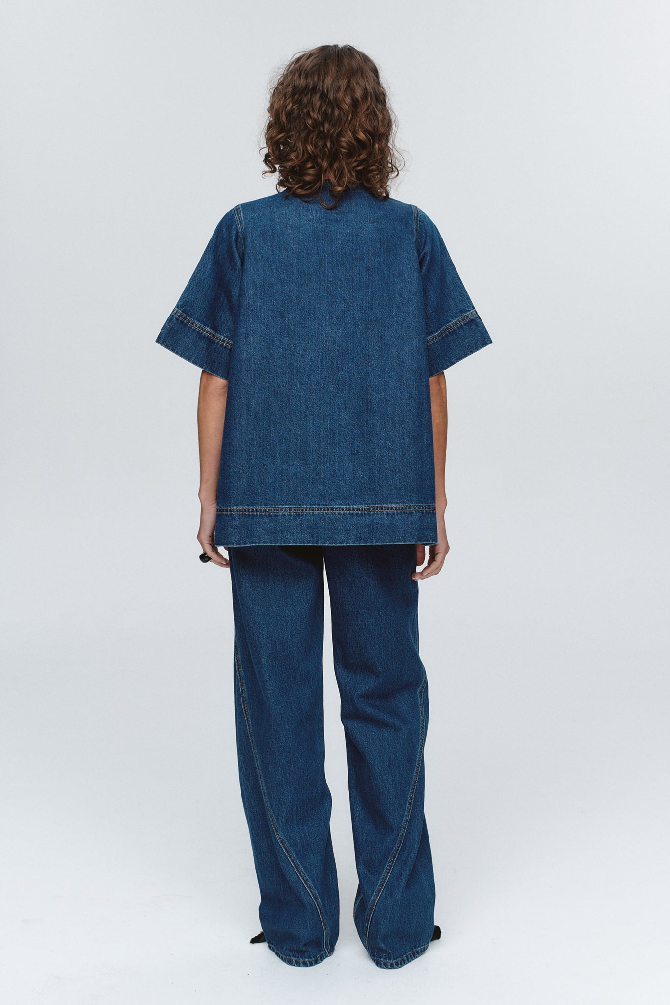 Marle Patch Pocket Shirt // Washed Indigo