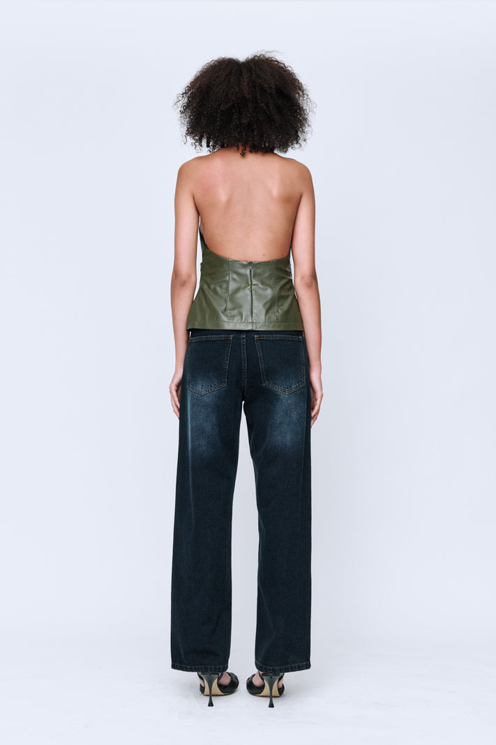 Wynn Hamlyn Button Fly Classic Jean // Washed Indigo