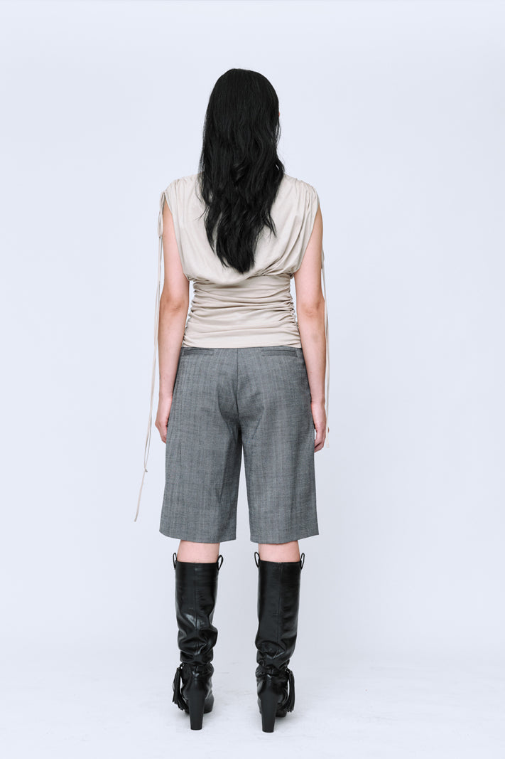 Wynn Hamlyn Charlie Suiting Shorts // Black / White