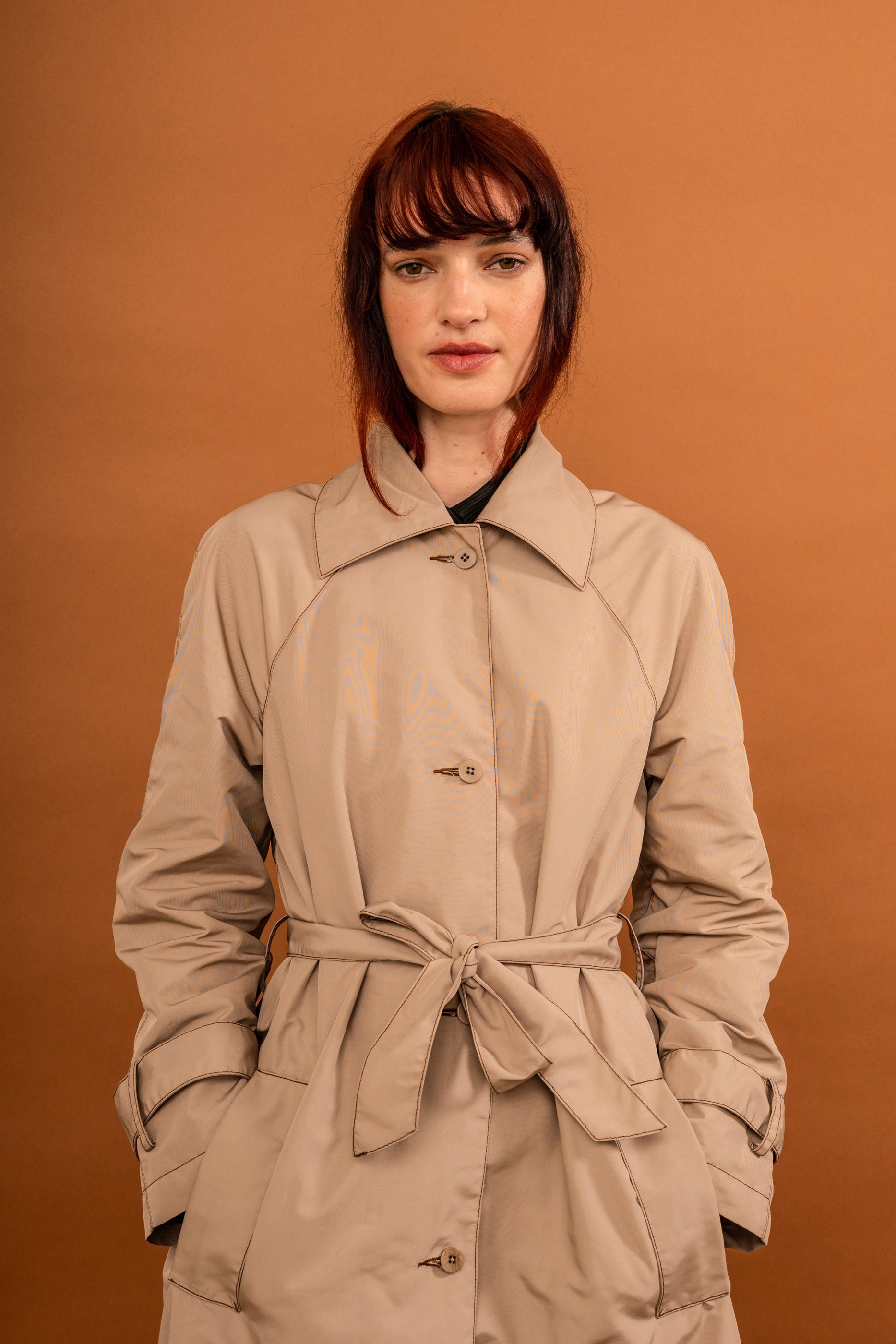 Penny Sage Sunshower Trench // Cappuccino
