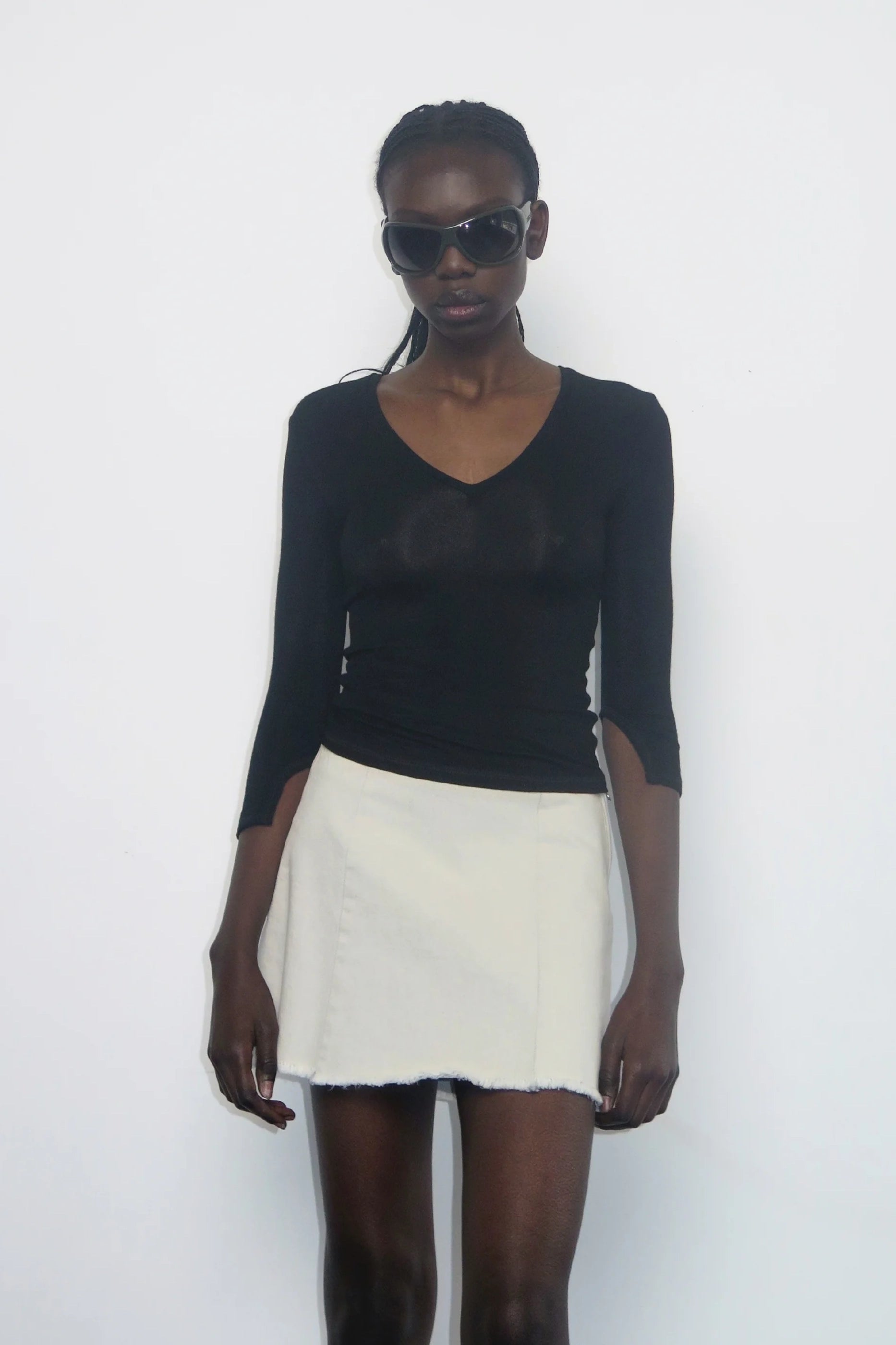 PV Assume V-Neck Top // Black