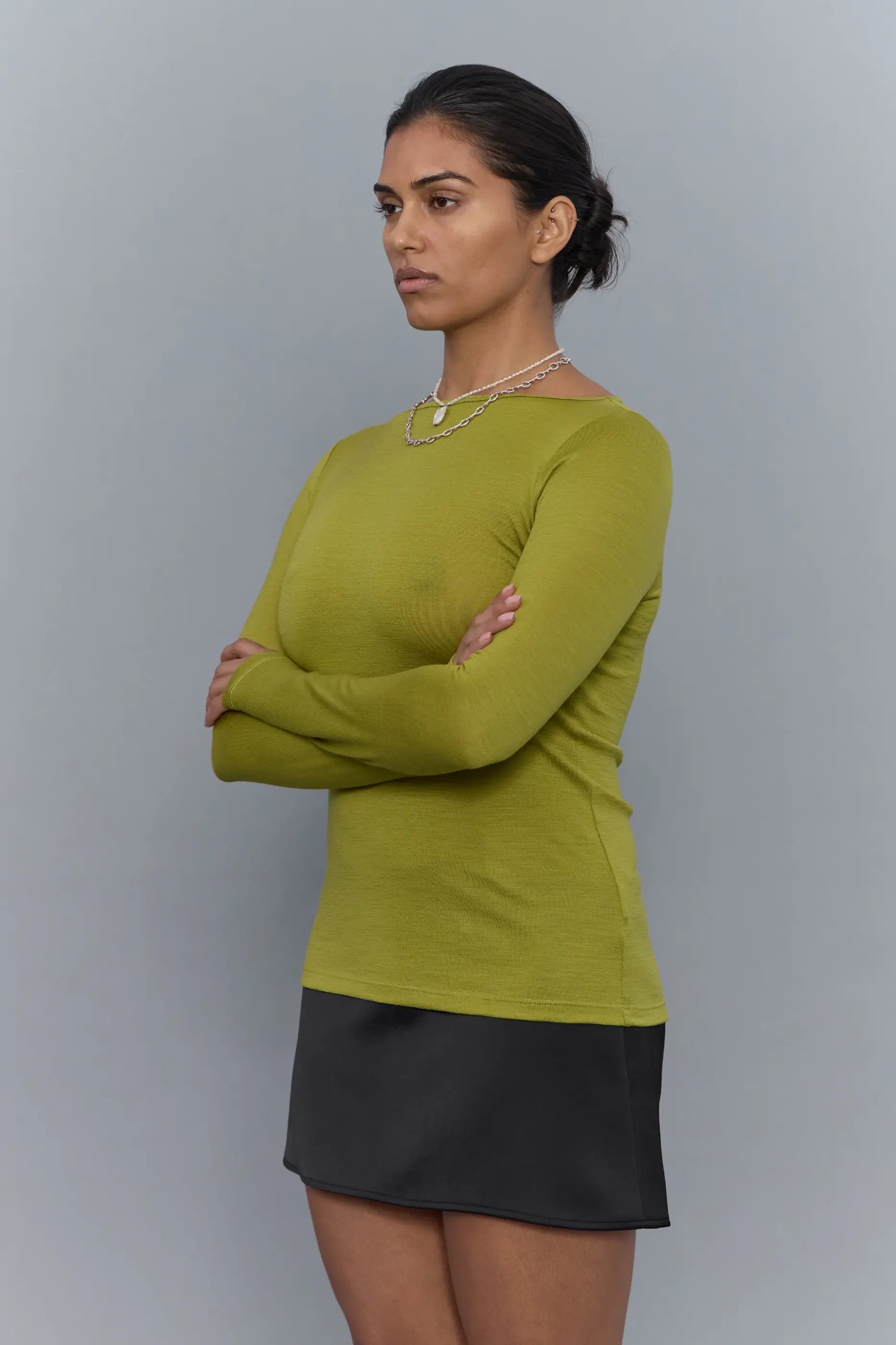 PV Connection Wool Top // Algae