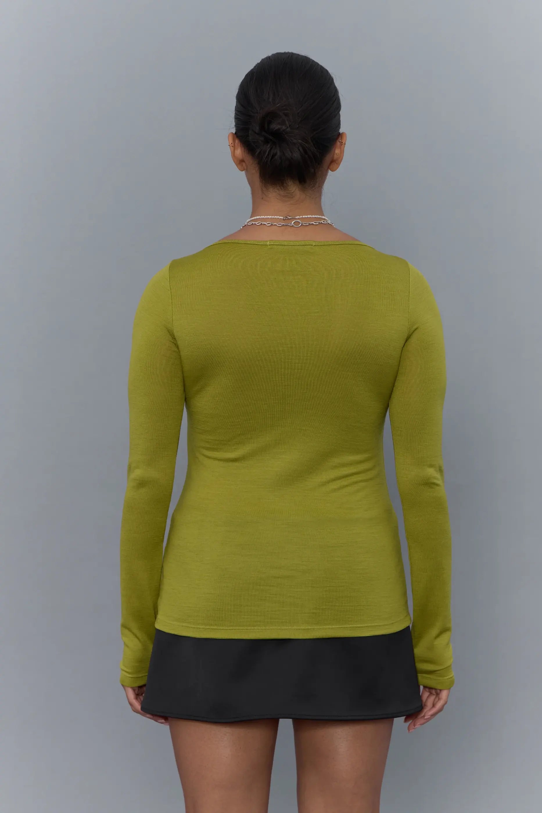 PV Connection Wool Top // Algae