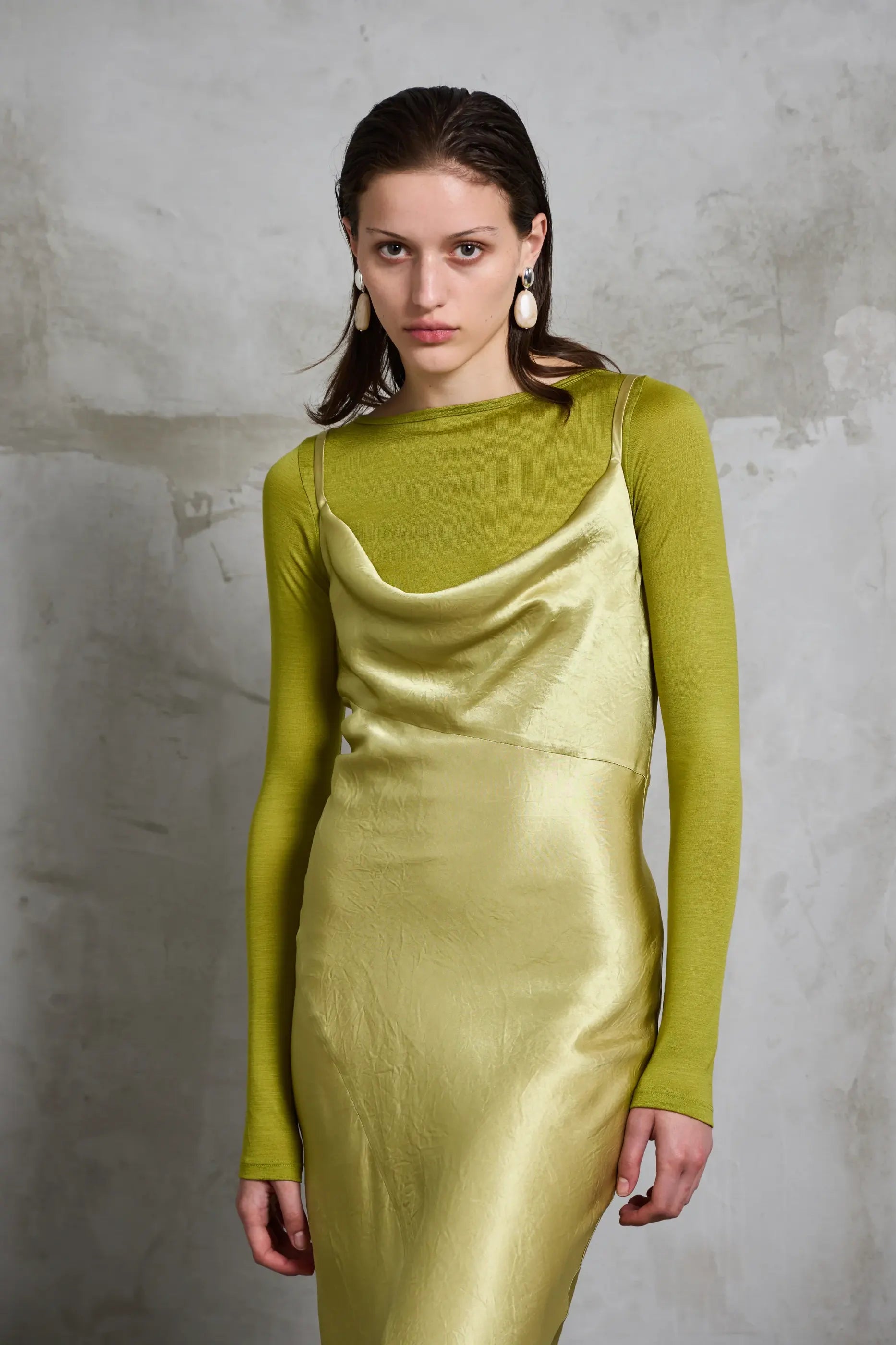 PV Connection Wool Top // Algae