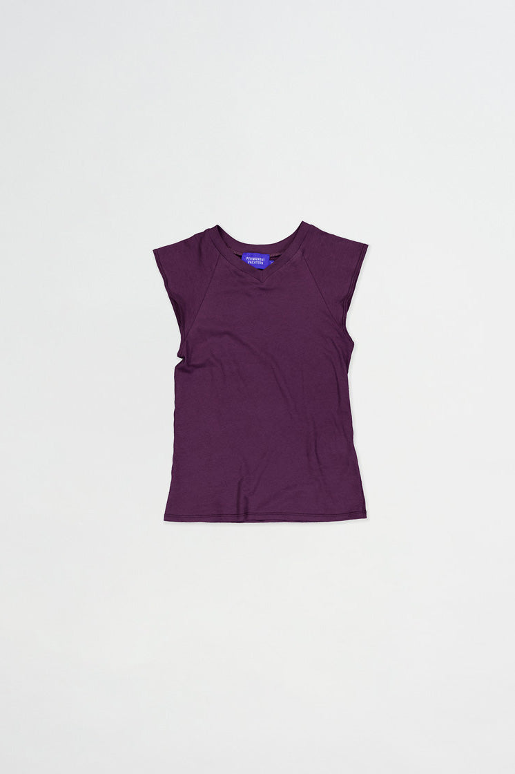 PV Beam V-Neck Tee // Purple