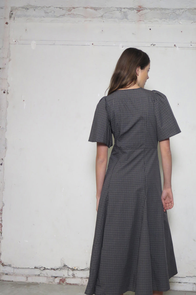 PV Lykke Dress // Charcoal Check