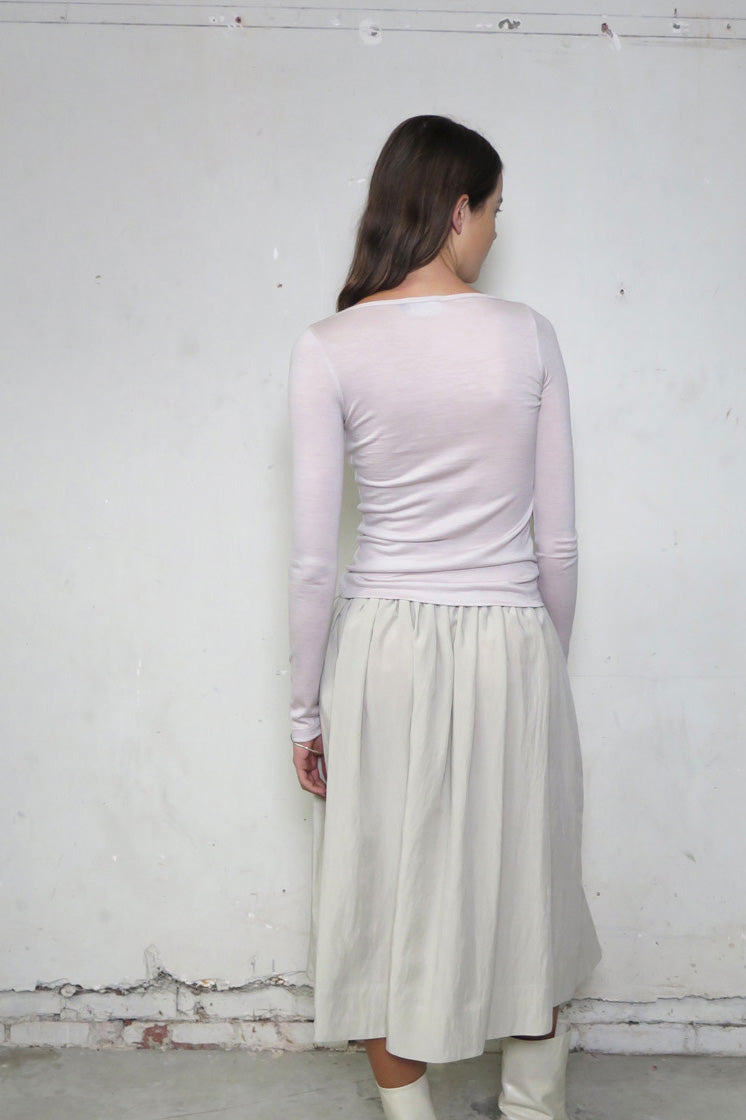 PV Connection Wool Top // Oyster