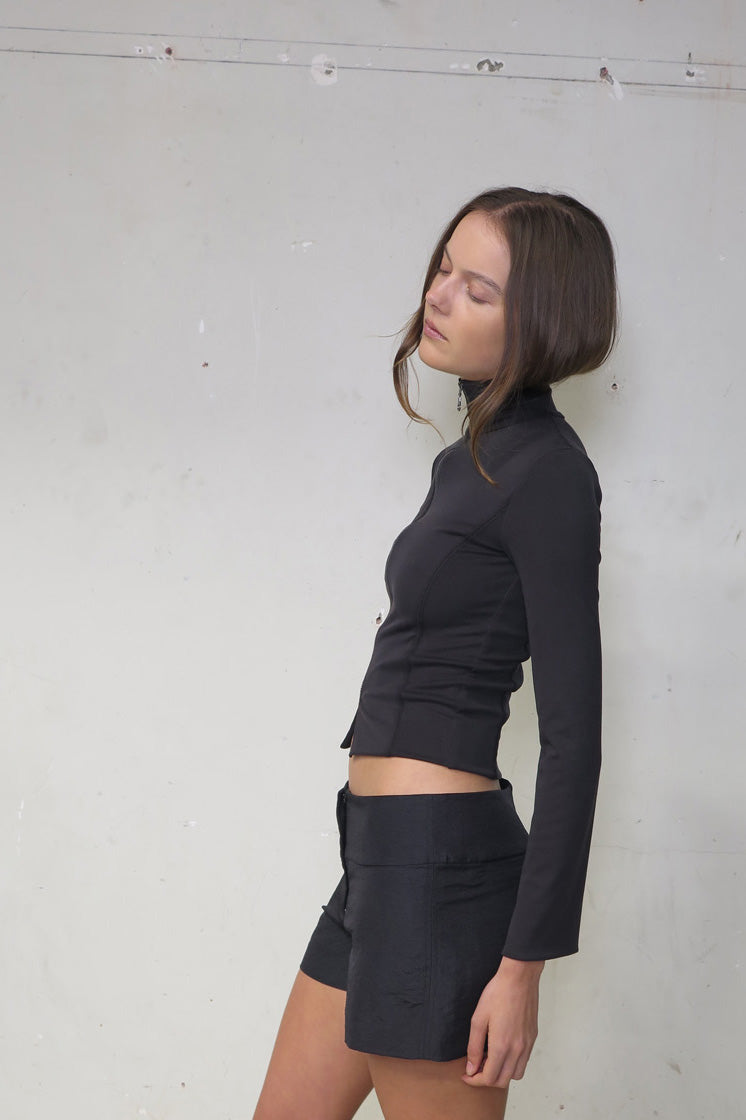 PV Resonance Zip Cardigan // Black