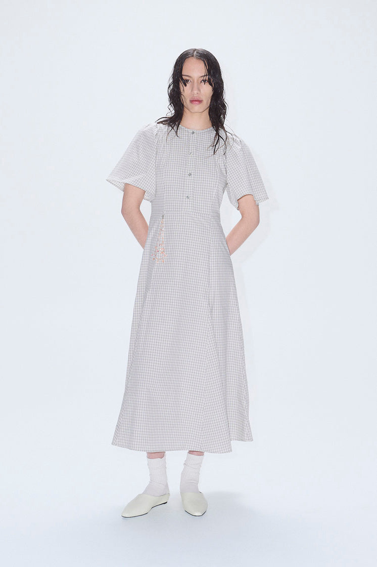 PV Lykke Dress // Greige Check
