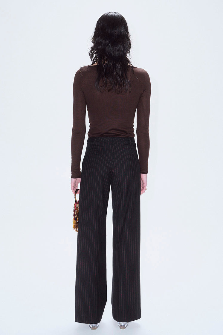 PV Spatial Trouser //Void Black Pinstripe