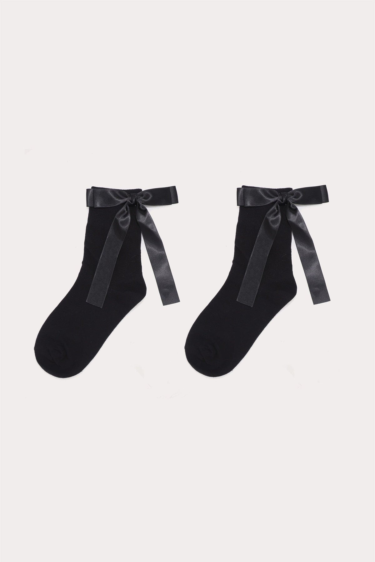 Bow Socks // Black