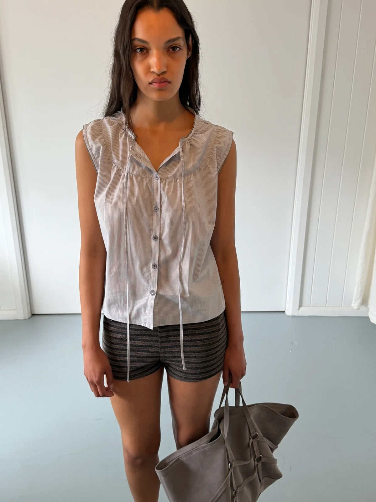 Deiji Studios Sleeveless Blouse // Dream Stripe