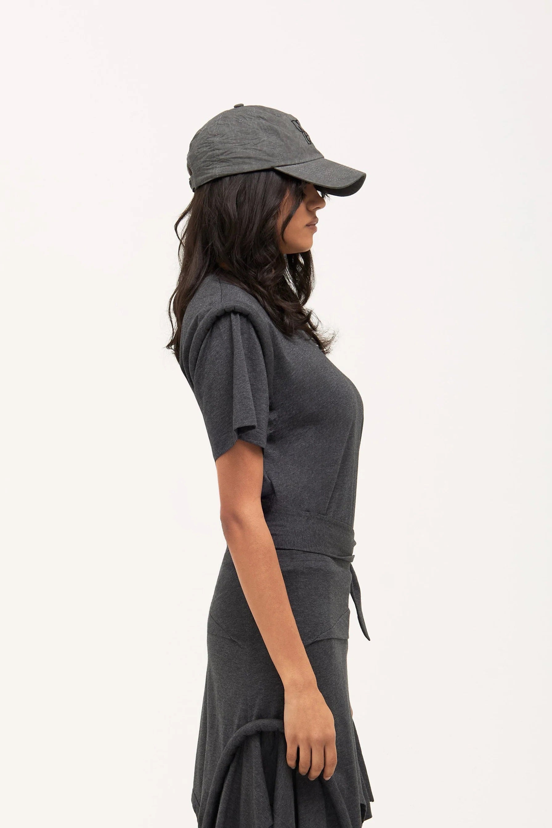 Verner Puff Tee // Charcoal Marle