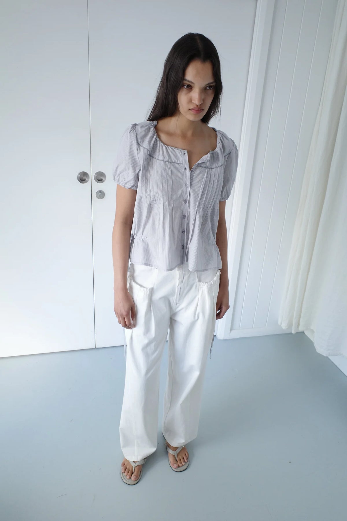 Deiji Studios Blouse Top // Dream Stripe