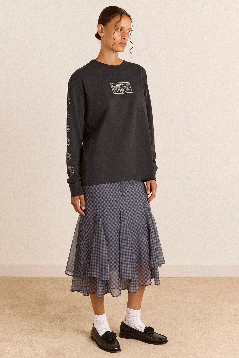 Damson Madder Rida Skirt // Sheer Willow Gingham