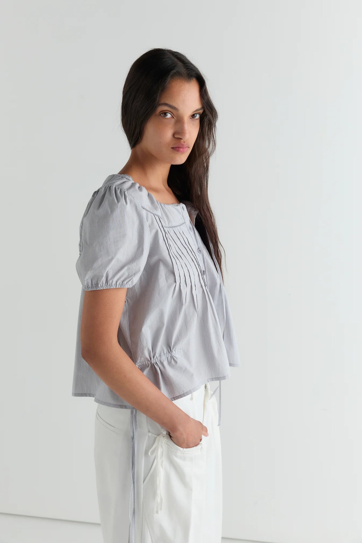 Deiji Studios Blouse Top // Dream Stripe