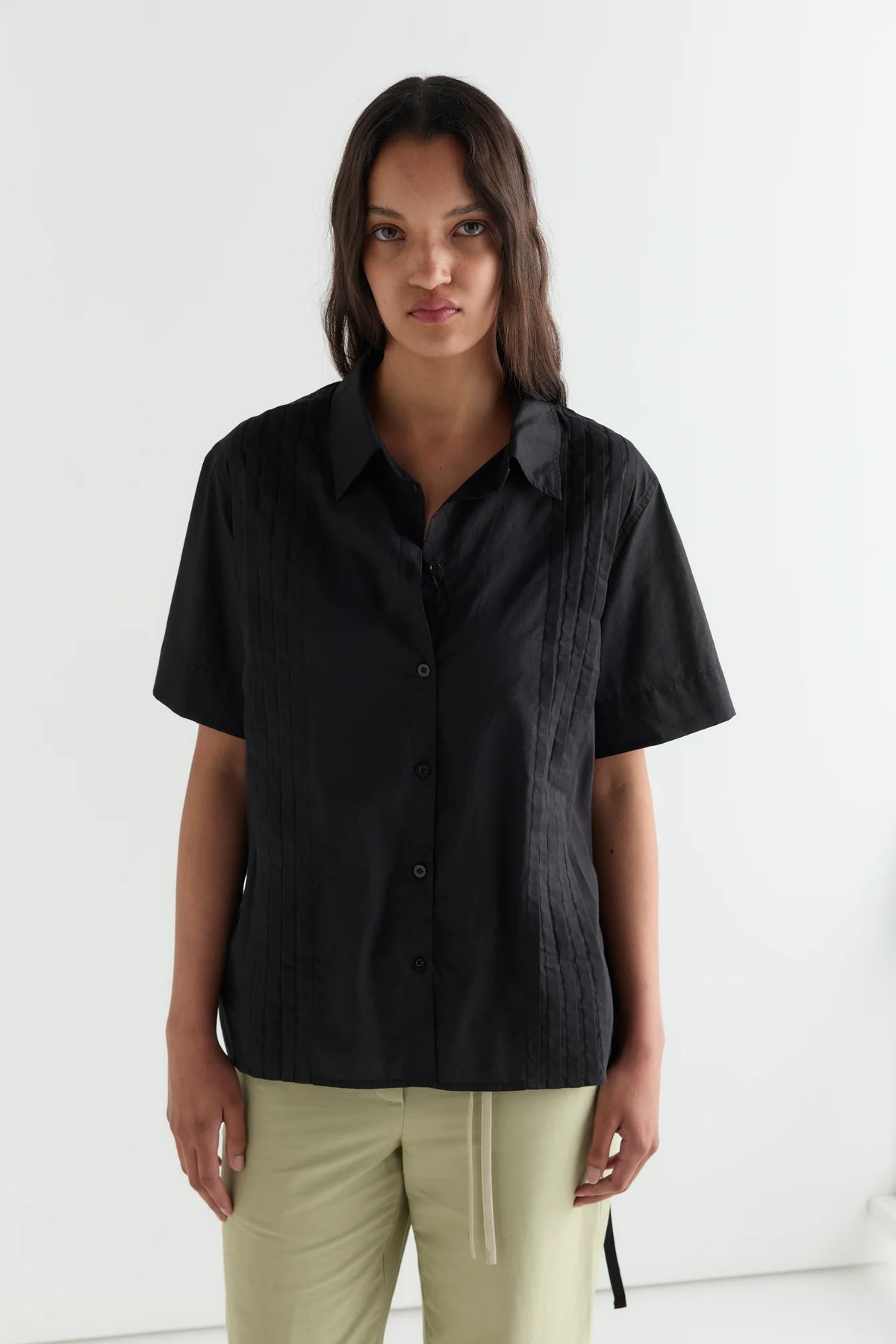 Deiji Studios Linear Shirt // Black
